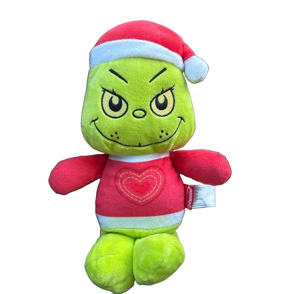 Infantino Pal The Grinch Soft Baby Plush Toy for Cuddles & Comfort Snuggle Buddy